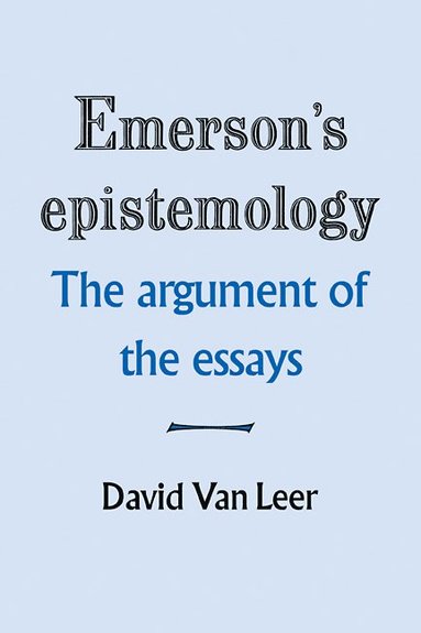 bokomslag Emerson's Epistemology