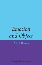 John R. S. Wilson, J. R. S. Wilson - Emotion and Object, Häftad