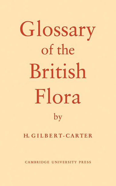 bokomslag Glossary of the British Flora