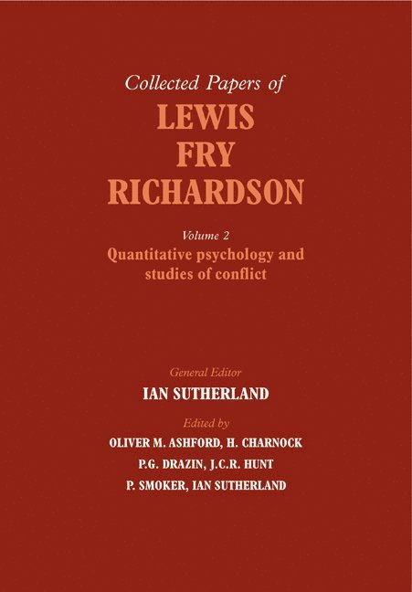 The Collected Papers of Lewis Fry Richardson 1