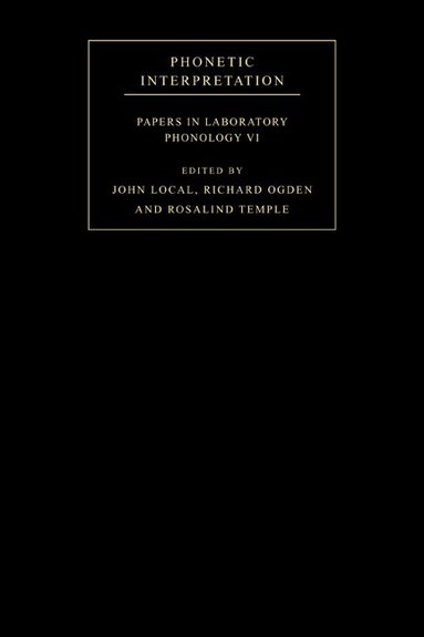 John Local, Richard Ogden, Rosalind Temple - Phonetic Interpretation, Häftad