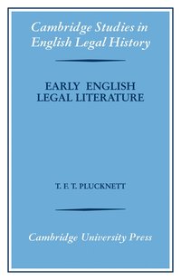bokomslag Early English Legal Literature