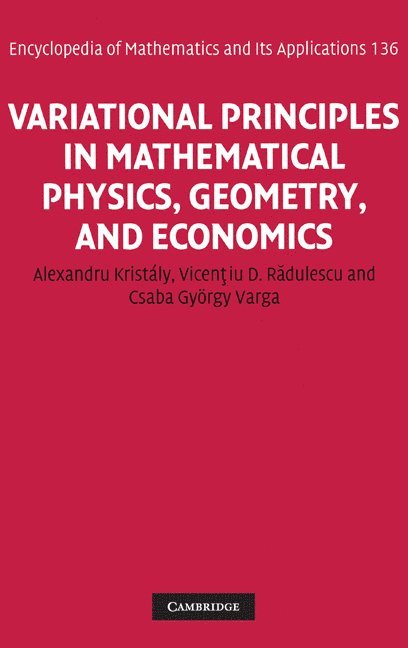 Variational Principles in Mathematical Physics, Geometry, and Economics 1