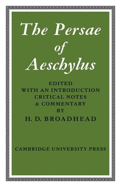 The Persae of Aeschylus 1