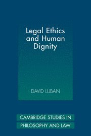 bokomslag Legal Ethics and Human Dignity