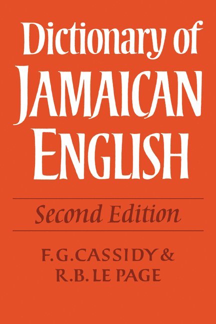 Dictionary of Jamaican English 1