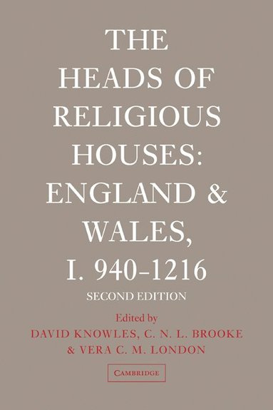bokomslag The Heads of Religious Houses