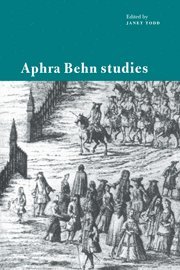Janet Todd, Janet (University of East Anglia) Todd - Aphra Behn Studies, Häftad