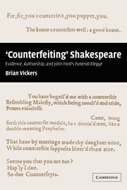 Brian Vickers, Brian (Eidgenossische Technische Hochschule Zurich) Vickers - 'Counterfeiting' Shakespeare, Häftad