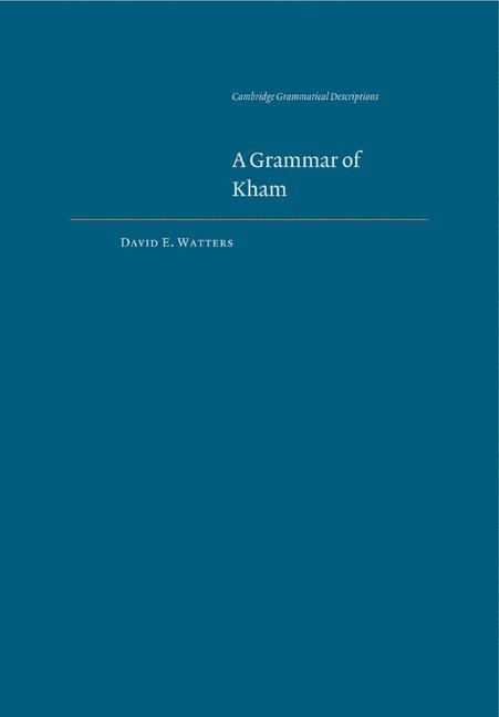 A Grammar of Kham 1