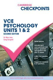 bokomslag Cambridge Checkpoints VCE Psychology Units 1 and 2