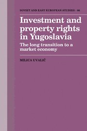 bokomslag Investment and Property Rights in Yugoslavia