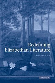 Georgia Brown, Cambridge) Brown, Georgia (Queens' College - Redefining Elizabethan Literature, Häftad