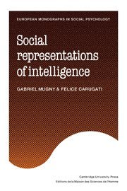 Social Representations of Intelligence 1