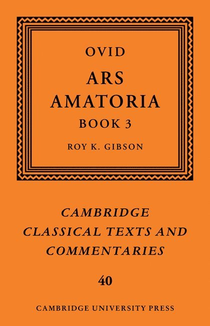 Ovid: Ars Amatoria, Book III 1