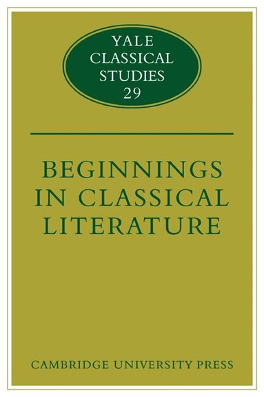 Francis M. Dunn, Thomas Cole - Beginnings in Classical Literature, Häftad