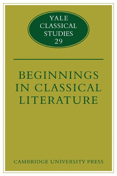 bokomslag Beginnings in Classical Literature