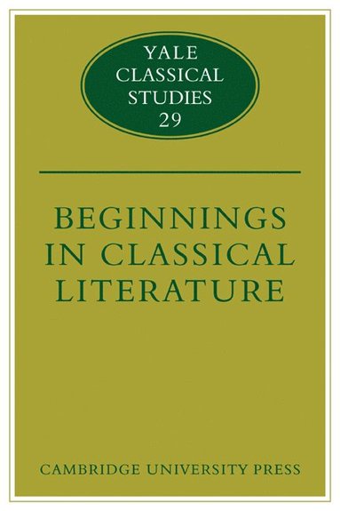 bokomslag Beginnings in Classical Literature