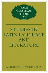 bokomslag Studies in Latin Language and Literature