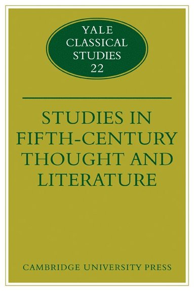 bokomslag Studies in Fifth Century Thought and Literature