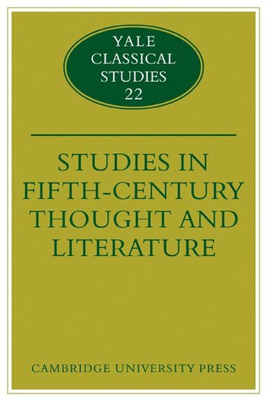 bokomslag Studies in Fifth Century Thought and Literature