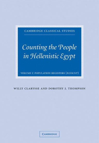 bokomslag Counting the People in Hellenistic Egypt