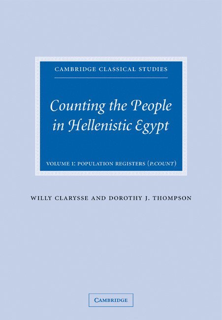 Counting the People in Hellenistic Egypt 1
