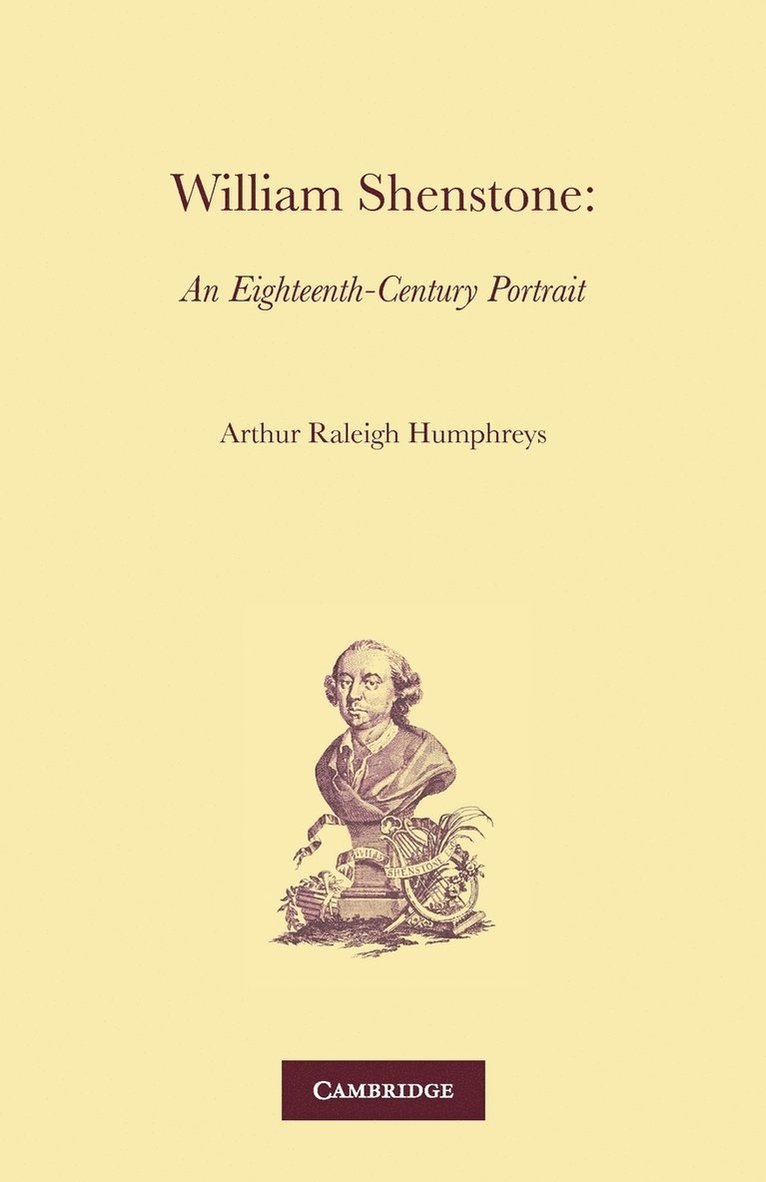 A. R. Humphreys, Arthur Raleigh Humphreys, Humphreys A. R. - William Shenstone, Häftad