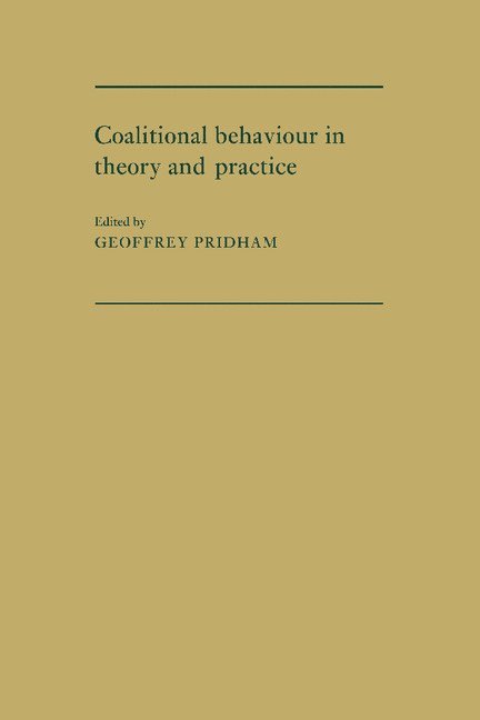 Coalitional Behaviour in Theory and Practice 1