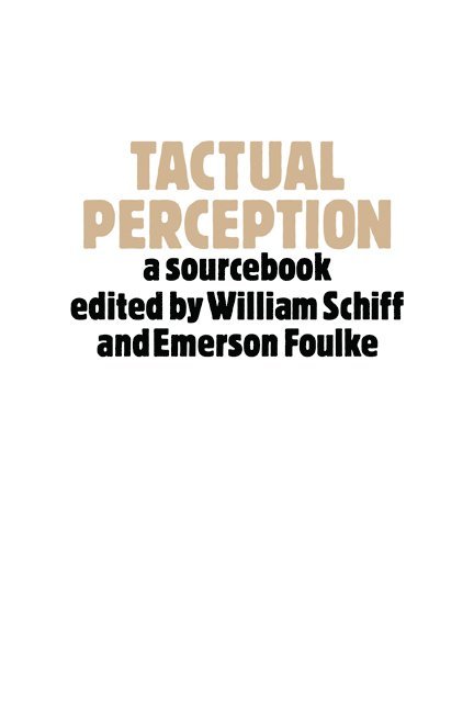 Tactual Perception 1