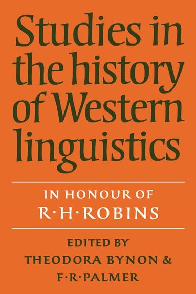 bokomslag Studies in the History of Western Linguistics