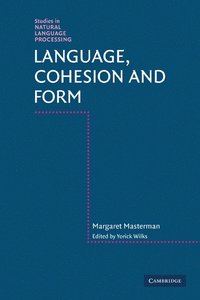 bokomslag Language, Cohesion and Form