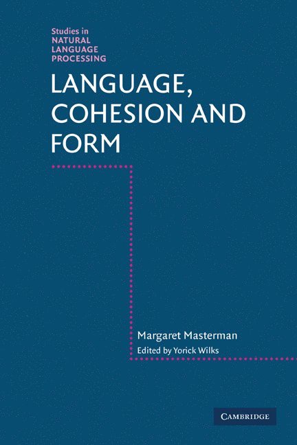 Language, Cohesion and Form 1