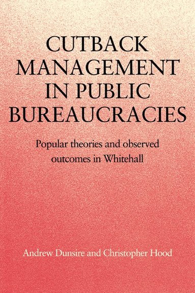 bokomslag Cutback Management in Public Bureaucracies
