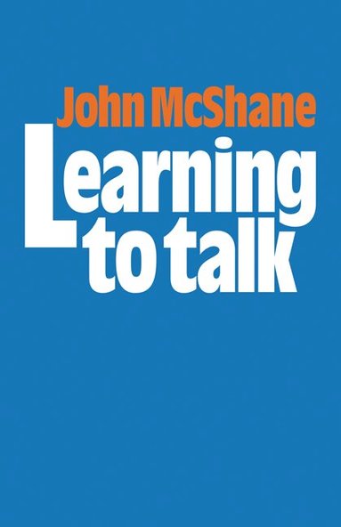 John McShane - Learning to Talk, Häftad