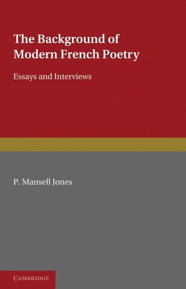 bokomslag The Background of Modern French Poetry