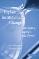 Explaining Institutional Change 1