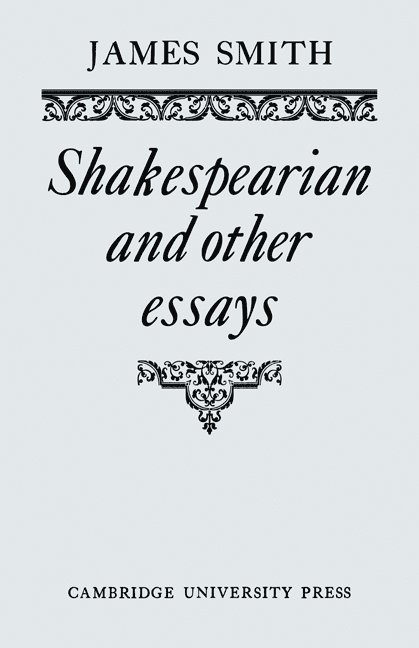 Shakespearian and Other Essays 1