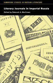 bokomslag Literary Journals in Imperial Russia