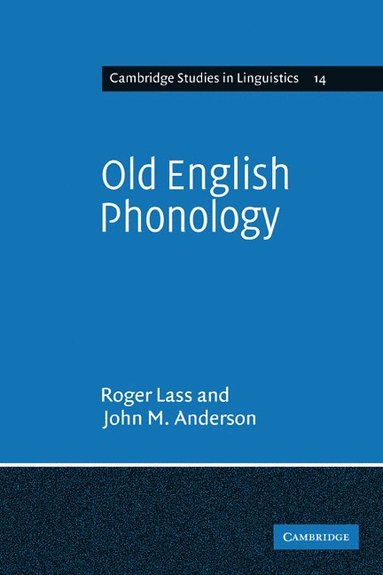 bokomslag Old English Phonology