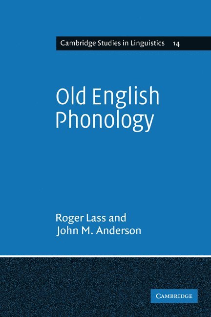 Old English Phonology 1