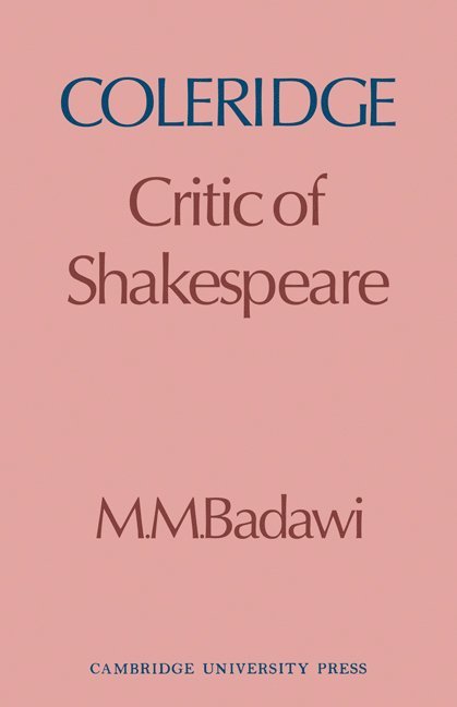 M. M. Badawi, Muhammad Mustafa Badawi - Coleridge, Häftad