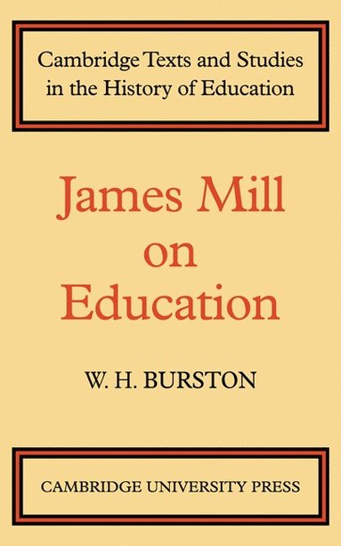 bokomslag James Mill on Education