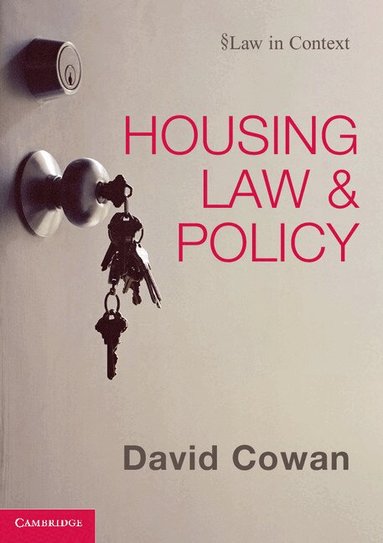 David Cowan - Housing Law and Policy, Häftad