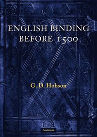 bokomslag English Binding Before 1500