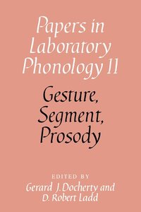 bokomslag Gesture, Segment, Prosody