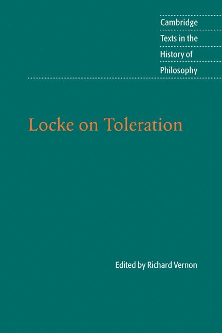 Richard (University of Western Ontario) Vernon, Richard Vernon - Locke on Toleration, Häftad