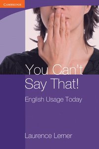 bokomslag You Can't Say That! English Usage Today