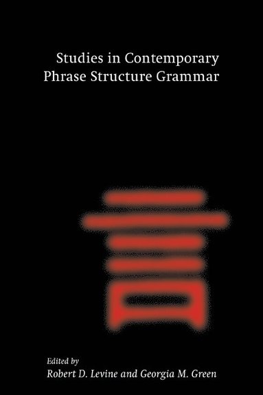 bokomslag Studies in Contemporary Phrase Structure Grammar