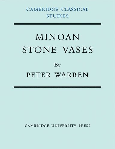 bokomslag Minoan Stone Vases